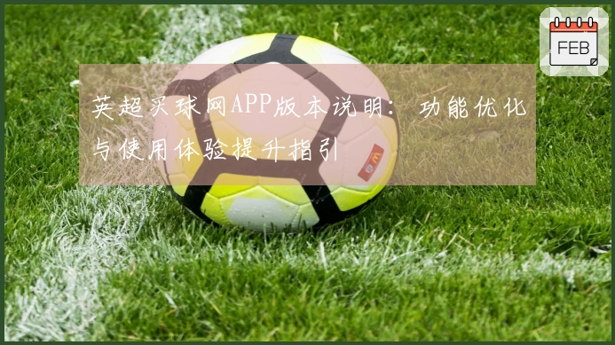 英超买球网APP版本说明：功能优化与使用体验提升指引